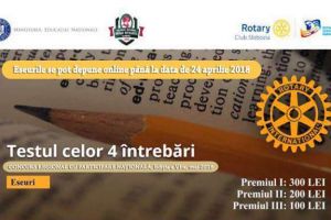 Ialomiţa: Testul celor patru întrebări – Concurs regional cu participare naţională