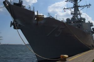 Avioane rusesti in apropierea unui distrugator american. Asa s-a intamplat si acum 4 ani cand acelasi bastion se apropia de Constanta 