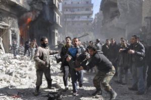 ONU: Peste 133.000 de persoane au parasit enclava siriana Ghouta Orientala in decurs de patru saptamani