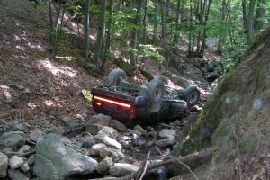 Un bărbat din Ungaria şi-a găsit sfârşitul într-o râpă situată între comunele Ditrău şi Tulgheş