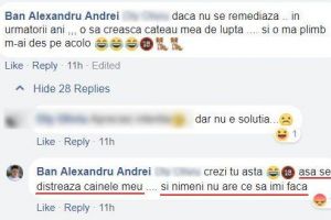 Foto/ Știrea ta: INCONȘTIENȚĂ PENALĂ la Aiud – Un tânăr se laudă pe reţeaua de socializare că îşi pregăteşte câinele pentru LUPTE. Ce spune LEGEA în acest caz?