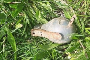 Grenadă găsită, la Hârşova, în curtea unui localnic