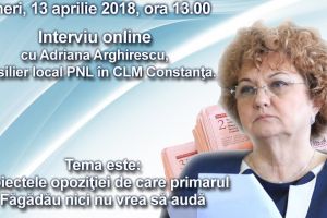 Interviu online cu Adriana Arghirescu, consilier local PNL in CLM Constanta, despre proiectele opozitiei de care primarul Fagadau nici nu vrea sa auda“