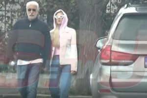 Adrian Sârbu are iubită cu 34 de ani mai tânără. Cuplul nu face doi paşi fără şoferul care le este şi bodyguard