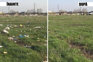 FOTO+VIDEO: De la mapă la sapă! Angajaţii Primăriei au adunat gunoaie