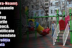 Piatra-Neamţ: Persoanele care distrug locurile de joaca, identificate şi amendate de poliţia locală