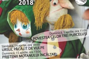 Spectacole în week-end şi ateliere de creaţie, de luni, la Teatrul Colibri