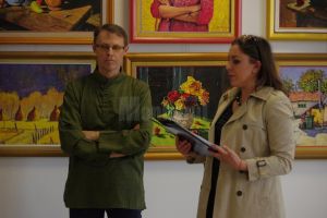 Pictorul David Croitor a expus 36 de ”stări”, la Muzeul de Istorie Suceava