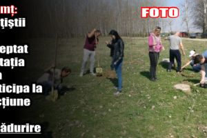Neamţ: Poliţiştii au acceptat invitaţia de a participa la o acţiune de împădurire