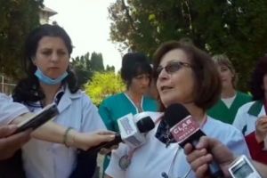 Protest la Spitalul Câmpulung