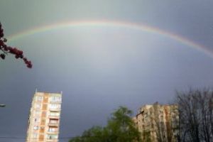 Curcubeu spectaculos in zona Baia Mare (FOTO)