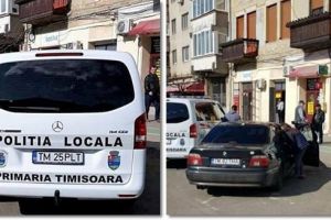 Politia Locala Timisoara explica de ce a parcat pe locuri destinate persoanelor cu handicap
