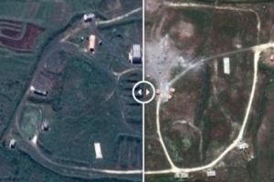 Imagini cu ȚINTELE DISTRUSE în Siria, la CNN. Efectul ATACURILOR SUA, Franţei şi Marii Britanii