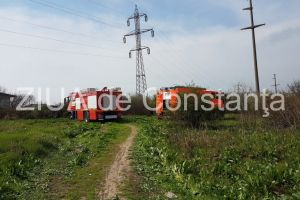 Alerta la ISU Dobrogea: Incendiu langa reprezentanta Mercedes 