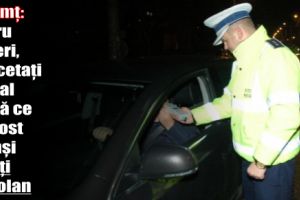 Neamţ: Patru şoferi, cercetaţi penal după ce au fost prinşi bauţi la volan