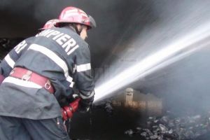 Un magazin mixt, o casă şi mai multe anexe, distruse într-un puternic incendiu la Stulpicani
