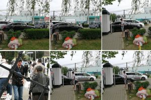 „Regele Morţilor”, cu maşina prin cimitir, printre muritorii de rând (FOTO)