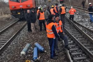 ACCIDENT pe calea ferată. TRAFICUL a fost OPRIT