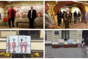 FOTO: Festivalul Internaţional de Umor de la Aiud, ediţia a XIV-a, 2018. Curs de caricatură susţinut de Ştefan Popa Popas, expoziţii şi seară de teatru