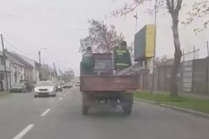 VIDEO. Angajaţii Florisal, transportaţi în remorca unui tractor