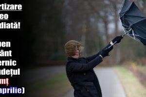 Avertizare meteo imediată! Cod galben de vânt puternic în judeţul Neamţ (16 aprilie)