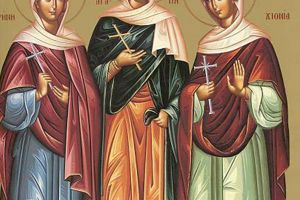 Sfintele Muceniţe fecioare: Agapia, Irina şi Hionia