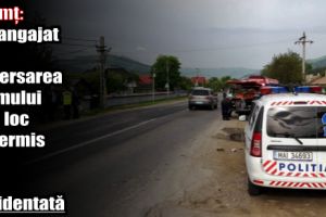 Neamţ: S-a angajat în traversarea drumului prin loc nepermis şi a fost accidentată