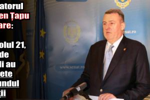 Senatorul Eugen Țapu: În secolul 21, mii de şcoli au toalete în fundul curţii