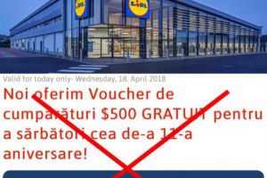 In atentia clientilor! Avertisment de la Lidl Romania cu privire la o tentativa de frauda. Ce sa nu faci daca ai primit acesta oferta! 