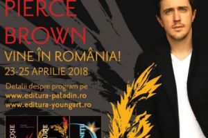 De Ziua Cărţii, Pierce Brown, autorul bestsellerului internaţional „Furia roşie”, soseşte în România
