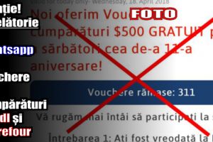 Atenţie! Înşelătorie pe Whatsapp cu vouchere de cumpărături la magazinele Lidl şi Carrefour