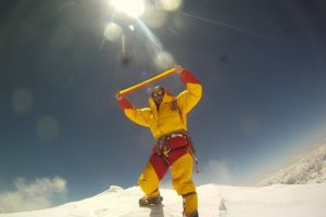 Horia Colibasanu – spre tabara 2, la 6.400 metri, in drumul sau spre a deschide o noua ruta pe Everest