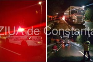 Imagini de la eveniment: Judetul Constanta. Tragedia de la miezul noptii. Pieton zdrobit de camion. Salvatorii ingroziti de ce vad. Barbatul a murit pe loc (galerie fot+video) 