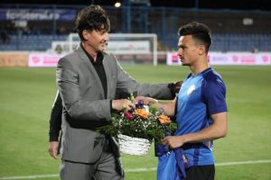 Momente emotionante. Cristian Ganea a jucat ultimul meci pe teren propriu pentru FC Viitorul. Ce a primit in dar (galerie foto)  