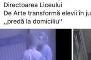 Directoarea unui liceu, SURPRINSĂ în IPOSTAZE INDECENTE cu un elev! Imaginile INTERZISE MINORILOR au „SCĂPAT” pe internet - FOTO