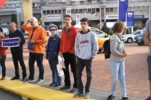 Protest antiguvernamental în Piaţa „Vasile Milea”