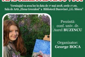 Vernisajul expoziţiei de pictură a Andreei Adamovici, la Biblioteca Bucovinei
