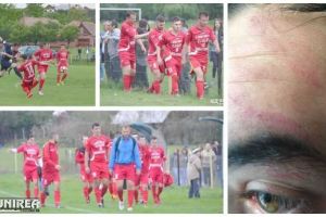 Violenţă extremă şi scene de groază în Liga a IV-a: arbitrul Mihai Domşa, bătut, cu pumnii şi picioarele, de Horea Ciucă, jucător al Viitorului Spicul Daia!