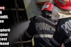 ISU Neamţ: Două incendii, stinse de pompierii nemţeni în acest weekend