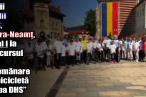 Elevii Școlii Nr. 8, Piatra-Neamţ, locul I la Concursul de îndemânare pe bicicletă ”Cupa DHS”