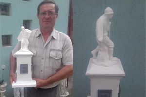 FOTO. Macheta Statuii Eroului Necunoscut. Cum va arăta monumentul