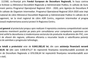 Anunţ demarare proiect – SC VETA SRL