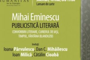 Gazetarul MIHAI EMINESCU - cum scria marele poet ştirile zilei la ziarul Timpul