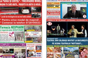 Jurnalul de Călăraşi nr. 3123 din 16 mai 2018