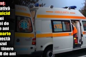 Neamţ: Tentativă de suicid a unei femei de 47 de ani şi moarte suspectă în cazul unei tinere de 28 de ani
