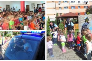 FOTO/ Jandarmii albaiulieni, în vizită la Grădiniţa “Dumbrava Minunată” din Alba-Iulia, în cadrul programului „Școala Altfel”