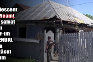 Un adolescent din Neamţ şi-a salvat fraţii dintr-un incendiu. Casa s-a făcut scrum