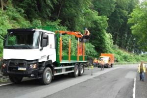 Pericolul care „pândea” pe DN 7 a fost îndepărtat