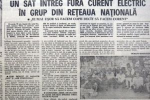 La Sinteşti, un sat întreg fură curent electric în grup din reţeaua naţională