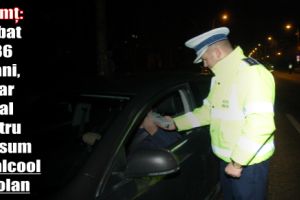 Neamţ: Bărbat de 36 de ani, dosar penal pentru consum de alcool la volan